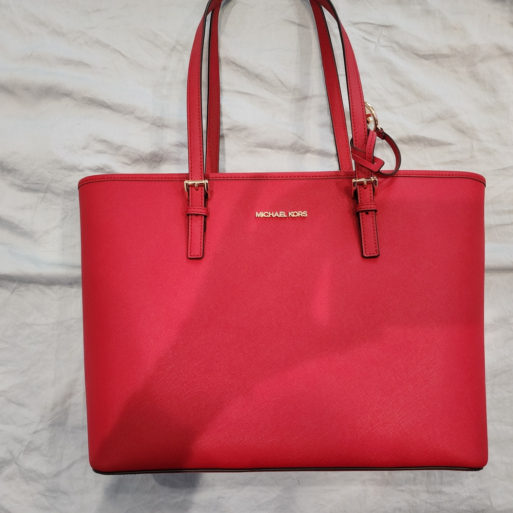 Michael Kors Red Tote Bag